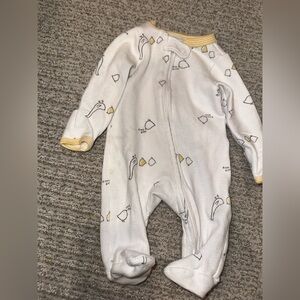 Carters footie pajamas with attached hand covers